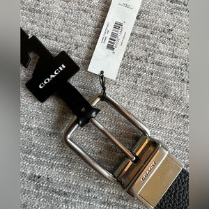 Coach Reversible Pebbled Leather Belt